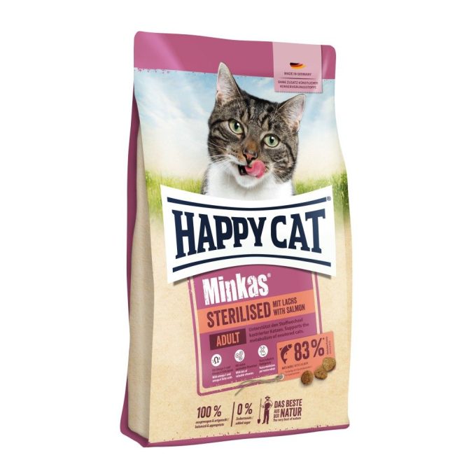 Happy Cat Minkas Sterilised Losos 1,5 Kg